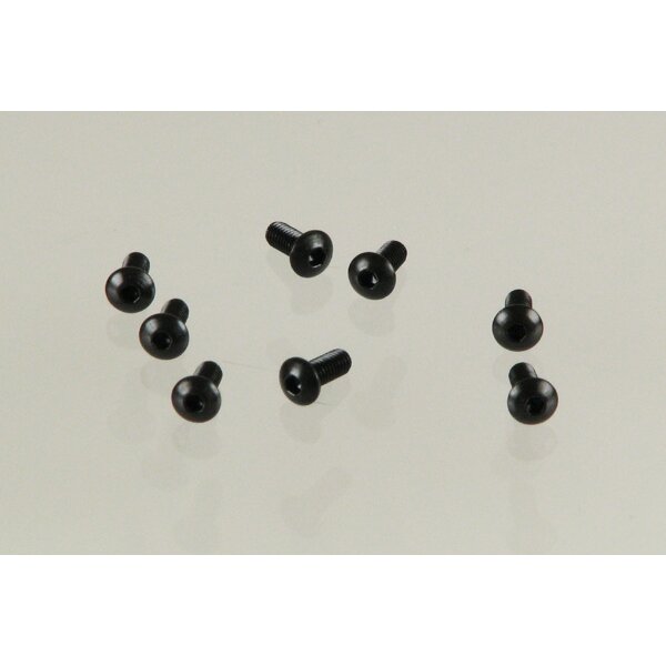 Innensechskant Linsenkopf-Schrauben - M2,5x6 mm (8)