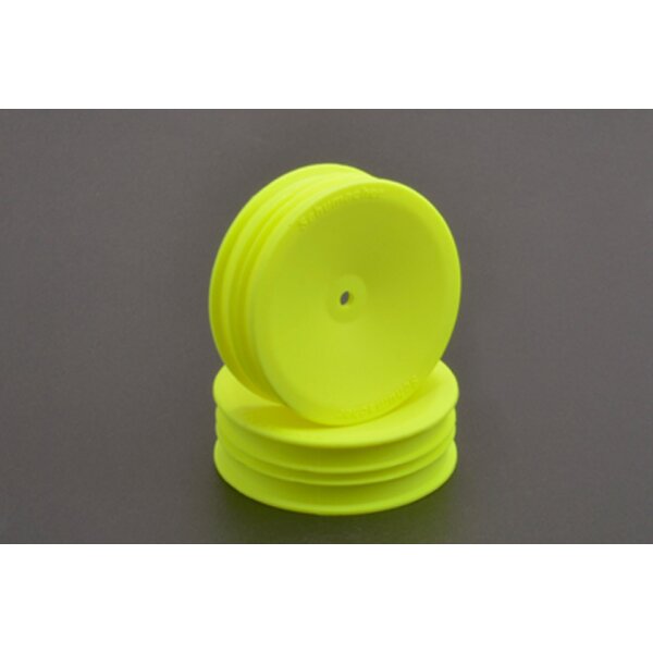1:10 Felgen Offroad Front 2WD - 12mm Sechskant Med - Neon Gelb- (1 Paar)