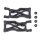 Team Associated RC10B7 FT Rear Suspension Arms, carbon