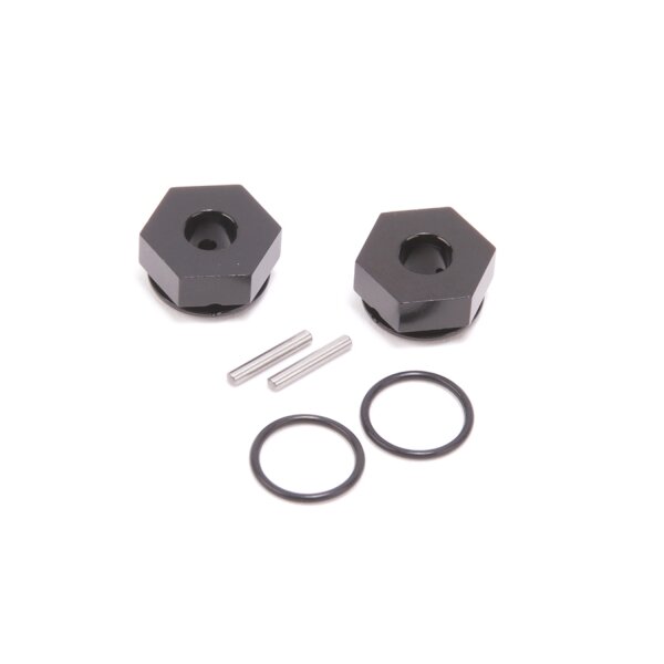 Alloy Wheel Hex 7.5mm (+1.5) Black pr - ST2