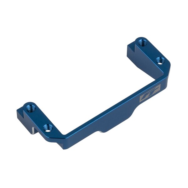 Team Associated RC10B7 FT One-Piece Servo Mount, blue aluminum