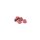 Hiro Seiko 3mm Alloy Flange Nylon Nut  [Red] ( 5 pcs)