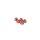 Hiro Seiko 4mm Alloy Flange Nylon Nut  [Red] ( 5 pcs)