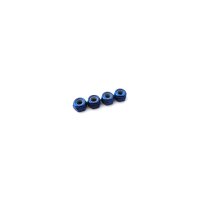 Hiro Seiko 3mm Alloy Nylon Nut (S_Size)  [Y-Blue] ( 4 pcs)