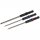 MIP Speed Tip Ball Hex Driver Wrench Set Gen 2, Metric (3), 2.0mm, 2.5mm, & 3.0mm