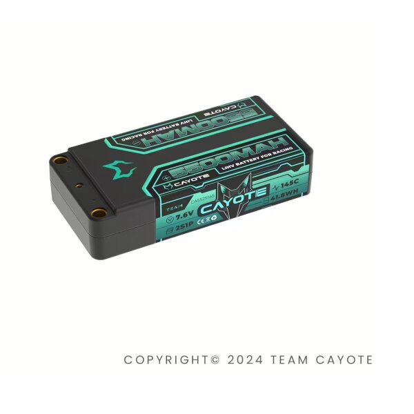 CAYOTE Racing 5500mAh 2S Shorty LiPo Akku 7,6V 145C 203g