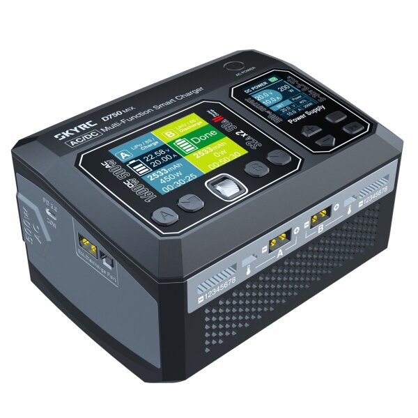 SkyRC D750 MIX Ladegerät LiPo 1-8s 32A 500W AC