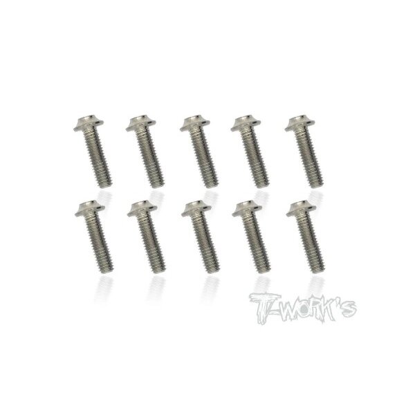 T-Work´s 64 Titan Schraube Innensechskant UFO M3 x 14,0mm (10)