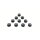MR33 Aluminium Mutter Kurz Selbstsichernd 3,0mm - Schwarz (10)