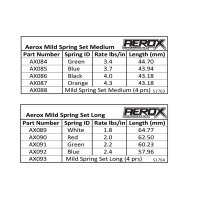 AEROX Mild Spring - Med Black - 4.0 lb/in (pr)