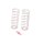 AEROX Mild Spring - Long Red - 2.0 lb/in (pr)