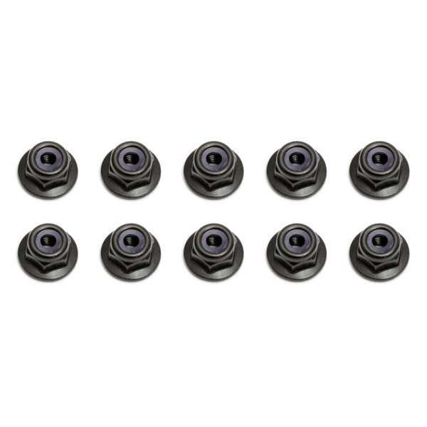 Team Associated Locknuts, M3 with flange
