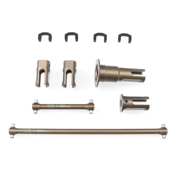 Revolution Design B84 Lightweight Center Driveline Set (For Decoupled Slipper | Forward Motor Position | 10.5T/13.5T Stock Class)