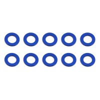 Team Associated Ballstud Washers, 5.5x0.5 mm, blue aluminum