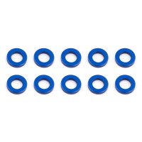 Team Associated Ballstud Washers, 5.5x1.0 mm, blue aluminum
