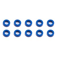 Team Associated Ballstud Washers, 5.5x2.0 mm, blue aluminum