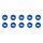 Team Associated Ballstud Washers, 5.5x2.0 mm, blue aluminum
