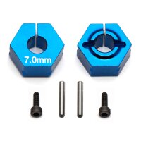 Team Associated FT Clamping Wheel Hexes, 7.0mm
