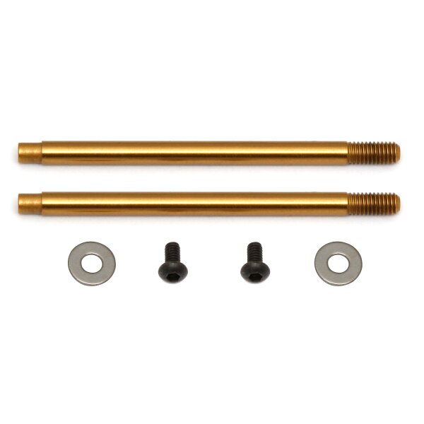 Team Associated 3x27.5 mm Shock Shafts (V2), TiN