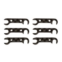 Team Associated RC10B74 FT Graphite Rear Hub Link Shim Set