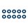 Team Associated Washers, 7.8x3.5x0.5mm, blue aluminum