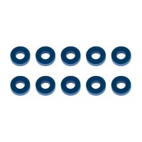 Team Associated Washers, 7.8x3.5x2.0mm, blue aluminum