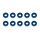 Team Associated Washers, 7.8x3.5x2.0mm, blue aluminum