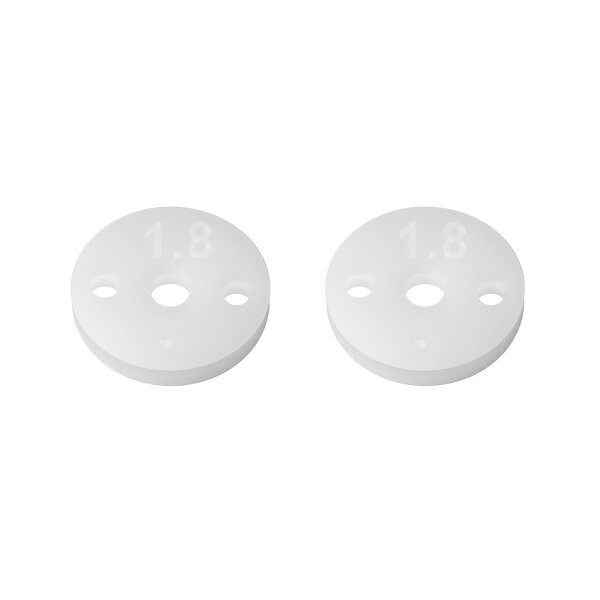 Team Associated FT 13mm Shock Pistons, 2.5mm, 2x1.8