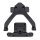 Team Associated RC10B6.4 FT Front Top Plate and Ballstud Mount, angled, carbon