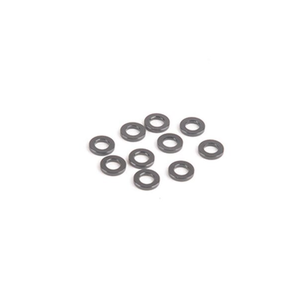 M3 Black Alloy Washers 1.00mm (pk10)