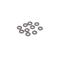 M3 Black Alloy Washers 1.00mm (pk10)