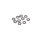 M3 Black Alloy Washers 1.00mm (pk10)