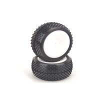 Mezzo Tyre Rear - Silver - Pre-Glued - pr
