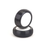 Mezzo Tyre Front 4WD - Silver - Pre-Glued - pr