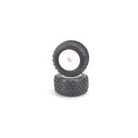 1:10 Schumacher Truck Stagger Rib -silber- Komplettrad