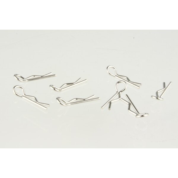 Karosserieclip 1/10 klein - Silber (8)