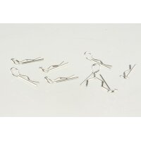 Karosserieclip 1/10 klein - Silber (8)