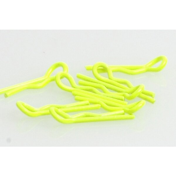 Karosserieclip 1/10 klein - Neon Gelb (8)